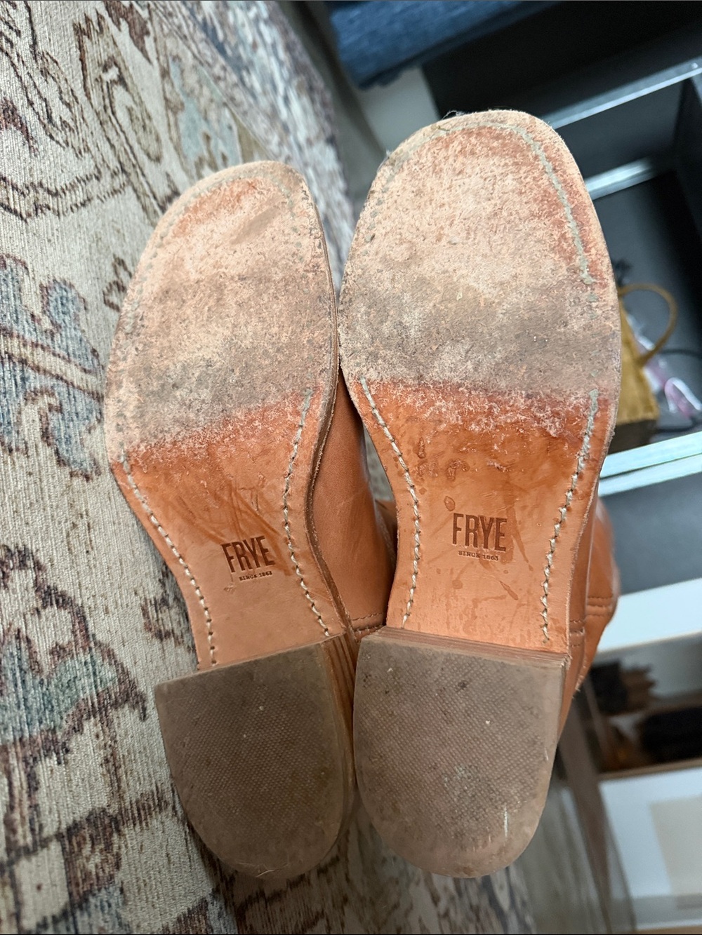 Frye Campus 14 L Saddle Leather Boots - Picture 8 of 11